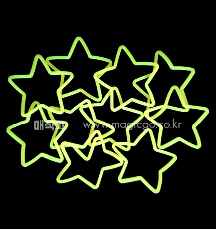 별 고무줄 (10개 1세트)   star rubber bands (1 set of 10