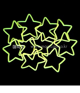 별 고무줄 (10개 1세트)   star rubber bands (1 set of 10