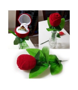 프로포즈용 장미 반지함 (로즈데이)      Rose Ring Box Rose Day for Proposal
